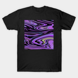 Swirls- Purple Blue Yellow T-Shirt